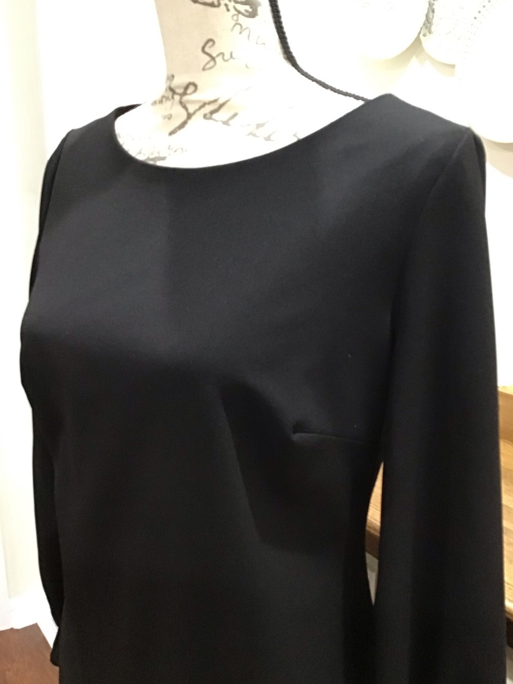 Calvin Klein Black Long-Sleeve Sheath Dress - Picture 4 of 7
